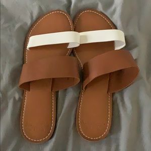 Slide on sandals